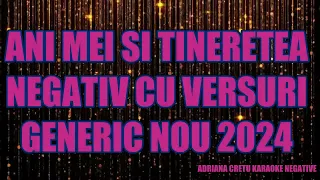 ANI MEI SI TINERETEA KARAOKE NEGATIVE ADRIANA CRETU NOU 2024 ORIGINAL