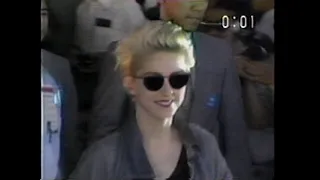 Madonna – Japanese news report on Tokyo airport departure #2