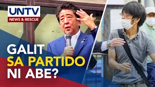 Suspek sa pagpatay kay ex-Japan PM Abe, may galit umano sa political party nito