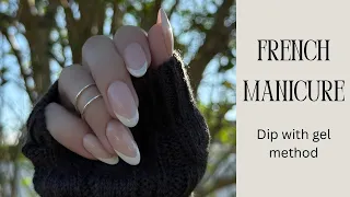 French manicure with dip powder | Gel method
