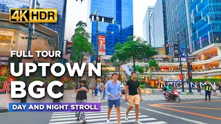 The Complete UPTOWN BGC Tour | DAY AND NIGHT Stroll with an Inside Look of Uptown Mall!【4K HDR】