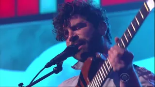 Foals Performs "Mountain At My Gates" on Colbert in 2016