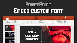 Embed Fonts in PowerPoint (2010, 2013, 2016, 2019)