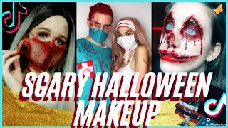 How To Do Horror Bloody Scary Halloween Makeup?🎃Easy Tutorial TikTok Compilation Popular 2020
