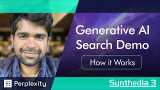 Aravind Srinivas CEO Perplexity AI Demonstrates Generative AI Search