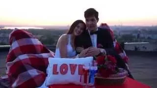 Фотосессия для журнала  JAM WEDDING Свадьба на крыше