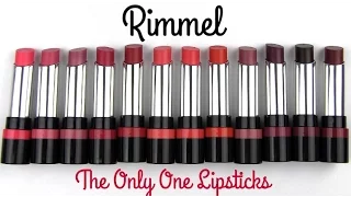 Rimmel The Only One Lipsticks: Lip Swatches & Review