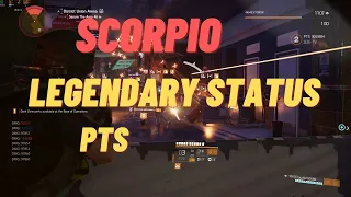 THE DIVISION 2- SCORPIO LEGENDARY STATUS BUILD PTS