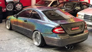 Hologram Psychedelic Mercedes Clk240 Kaplama | 1:18 Dünyada Tek!