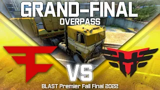 Grand-final! FaZe vs Heroic - Overpass (map 1) - BLAST Premier Fall Final | CSGO | HIGHLIGHTS