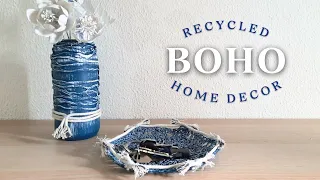 Crafting a Boho Chic Vase and Basket from Upcycled Plastic