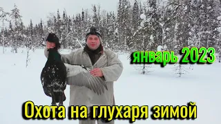 Охота на Глухаря Зимой. Глухарь с Лунки. И снова досадный промах!