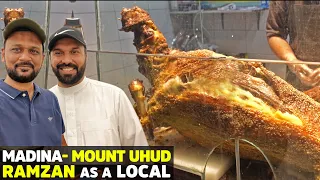 Madinah | IFTAR and Street Food at Mount UHUD | Delicious Uzbek Mandi with @ZubairRiazz