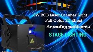 SHEHDS 3 Watt RGB Full Color Laser Light With Awesome Patterns And Effects