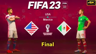 FIFA 23 - USA vs. MEXICO - FIFA World Cup Final - Pulisic vs. Guardado - PS5™ [4K]