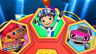 Spin the Girl Power Wheel w/ Gabby & Mega Bot! 👾 | Blaze and the Monster Machines