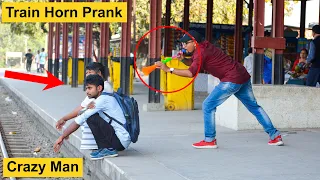 Train Horn Prank 2021 | The Best Of Train Horn Prank on Public (PART 5) | 4 Minute Fun