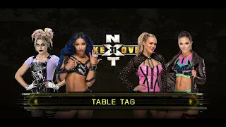 WWE 2K22 -TWO ON TWO/TABLE TAG - SASHA BANKS - ALEXA BLISS  VS LANA -TEGAN NOX