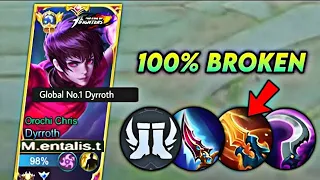 HOW TO GET WIN STREAK WITH DYRROTH? BEST BUILD & EMBLEM DYRROTH 2023 #mlbb