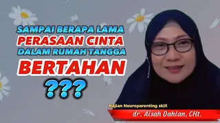 SAMPAI BERAPA LAMA PERASAAN CINTA DALAM RUMAH TANGGA BERTAHAN ⁉️ - dr. Aisah Dahlan, CHt.