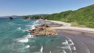 唐浜海水浴場　ドローン空撮【4K】  鹿児島県薩摩川内市