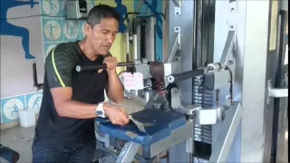 Estado de entrega de la maquinaria del Gimnasio de Indeportes Tolima 2015