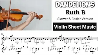 [Free Sheet] Dandelions - Ruth B [Violin Sheet Music]