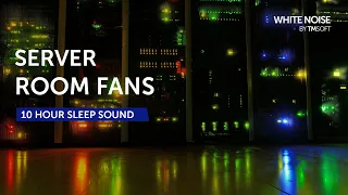 Server Room Fans Sleep Sound - 10 Hours - Black Screen