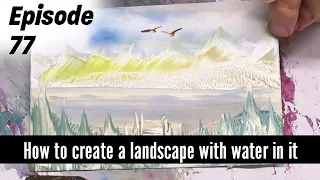 Encaustic Art How to paint a landscape with water in it