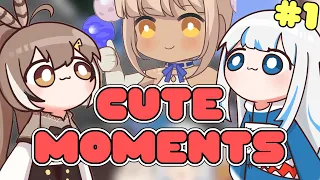 Mumei and Gura 𝐂𝐮𝐭𝐞 𝐌𝐨𝐦𝐞𝐧𝐭𝐬 in Minecraft Collab! (ft. Sana) #1 [HOLOLIVE EN]