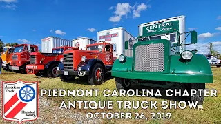 Piedmont Carolina Chapter ATHS Antique Truck show October 2019