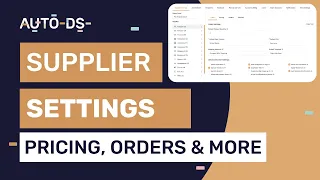 How To Set Up Store/Supplier Settings (Lister, Pricing, Orders & More)