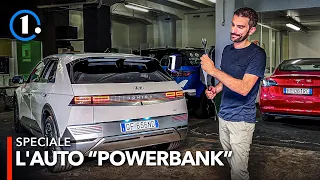 Come si usa l’auto elettrica come un POWERBANK (gigante!)