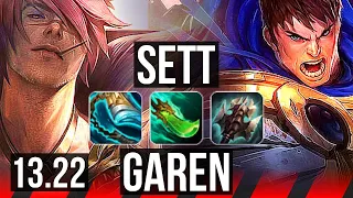 SETT vs GAREN (TOP) | 17/1/5, Legendary, 6 solo kills | NA Diamond | 13.22