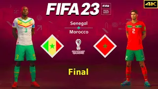 FIFA 23 - SENEGAL vs. MOROCCO - FIFA World Cup Final - Koulibaly vs. Hakimi - PS5™ [4K]