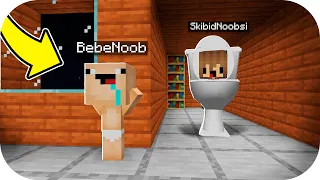 ¡MI MEJOR AMIGA se CONVIERTE en un SKIBIDI TOILET! 👶🚽 Bebé Noob vs BebE Noobsi | Minecraft Roleplay