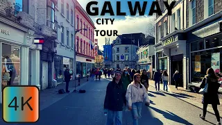 4K Foot Travel: Live joyful and forever young, Galway, City tour, Walking tour Ireland