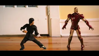 Video en Stop Motion de Monsier Boivin, Iron Man vs Bruce Lee