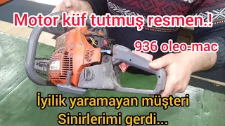 OLEO-MAC 936 uzun süre yatmış motor küf tutmuş resmen