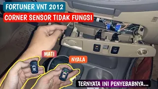 Penyebab Corner sensor fortuner Tidak fungsi sama sekali dan Sensor nya Error karna bekas Cat