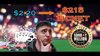 Trying To Qualify Into $7,500,000 GUARANTEE Tournament | Crushing Poker Micro Stakes (Highlights)