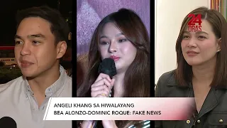 Angeli Khang, sinabing “fake news” ang pagkakadawit sa hiwalayang Bea-Dom | 24 Oras