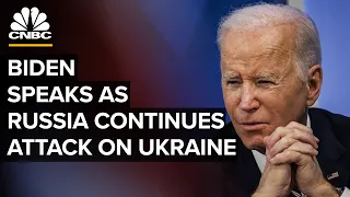 President Joe Biden addresses the nation as Russia continues its attack on Ukraine — 2/24/22