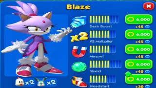 Sonic Dash - Blaze New Character Unlocked Event Update - All Characters All Bosses Zazz Eggman