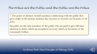 The Police are the Public and the Public are the Police (1829)