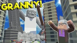 GRANNY MONSTER ATTACKS CITY & NUKE EXPLOSION! - Tiny Town VR Gameplay - Oculus VR Game