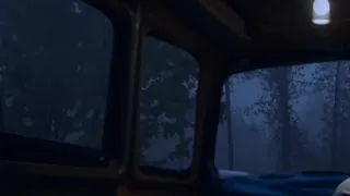 Rain at a cosy wooden cabin - Rain sounds for sleeping