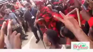 Okyenhene dancing at Okuapehene's funeral