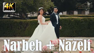 Narbeh + Nazeli's Wedding 4K UHD Highlights at Avana hall st Marys Church and Pasadena City Hall