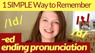 How to Pronounce "ED" ENDINGS in ENGLISH